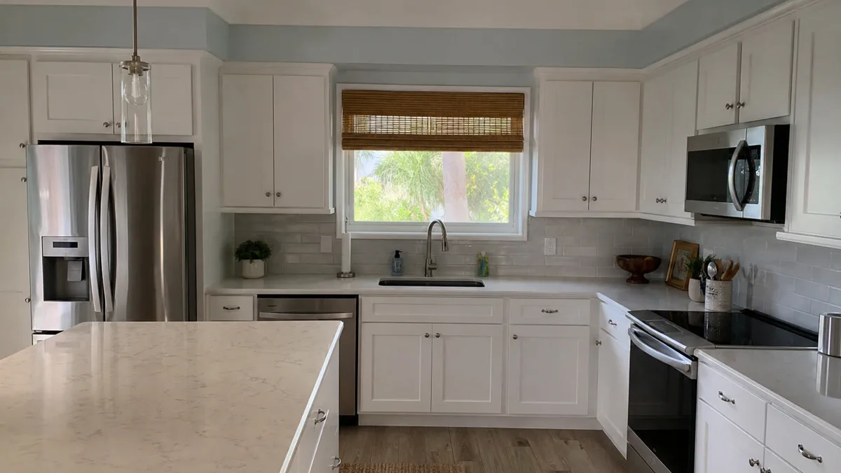 Finished cabinet color planning for a clean kitchen update